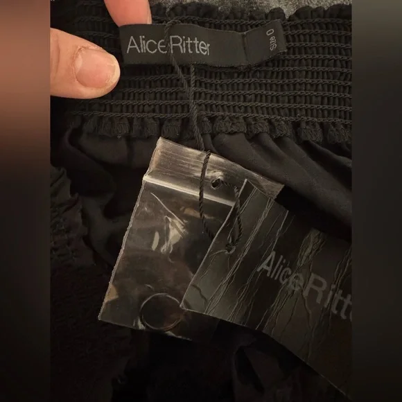 Alice Ritter Silk Dotted Black Jumpsuit - Picture 8 of 9